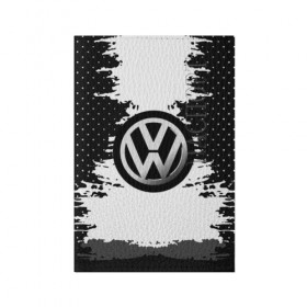 Обложка для паспорта матовая кожа с принтом Volkswagen в Курске, натуральная матовая кожа | размер 19,3 х 13,7 см; прозрачные пластиковые крепления | Тематика изображения на принте: 