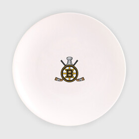 Тарелка с принтом boston bruins в Курске, фарфор | диаметр - 210 мм
диаметр для нанесения принта - 120 мм | Тематика изображения на принте: boston bruins | nhl | бостон брюинс | нхл | хоккей