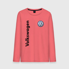 Мужской лонгслив хлопок с принтом Volkswagen в Курске, 100% хлопок |  | volkswagen | авто | автомобиль | вольксваген | лого | машина | фолькс ваген | фольксваген | эмблема