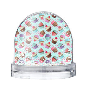 Снежный шар с принтом Милые кексики в Курске, Пластик | Изображение внутри шара печатается на глянцевой фотобумаге с двух сторон | cupcake | deliciouse | lollipop | strawberry | sweets | yummy | вкусняшки | еда | капкейк | капкейки | клубника | конфета | леденец | сладости | черника