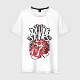 Мужская футболка хлопок с принтом The Rolling Stones в Курске, 100% хлопок | прямой крой, круглый вырез горловины, длина до линии бедер, слегка спущенное плечо. | the rolling stones | бродяги | вольные странники | группа | катящиеся камни | кит ричардс | мик джаггер | рок | рок н ролл | ролинг | роллинг | рон вуд | стоун | стоунз | стоунс | чарли уоттс