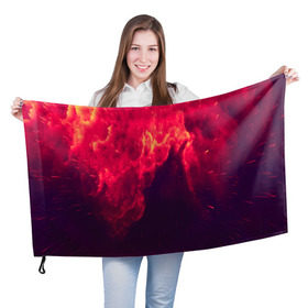 Флаг 3D с принтом NEBULA IN SPACE в Курске, 100% полиэстер | плотность ткани — 95 г/м2, размер — 67 х 109 см. Принт наносится с одной стороны | abstraction | cosmos | nebula | space | star | universe | абстракция | вселенная | звезды | космос | мир | планеты