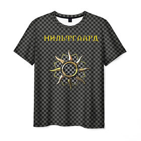 Мужская футболка 3D с принтом Гвинт: нильфгаард в Курске, 100% полиэфир | прямой крой, круглый вырез горловины, длина до линии бедер | ведьмак | гвинт | нильфгаард | черное солнце | эмгыр