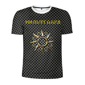 Мужская футболка 3D спортивная с принтом Гвинт: нильфгаард в Курске, 100% полиэстер с улучшенными характеристиками | приталенный силуэт, круглая горловина, широкие плечи, сужается к линии бедра | Тематика изображения на принте: ведьмак | гвинт | нильфгаард | черное солнце | эмгыр