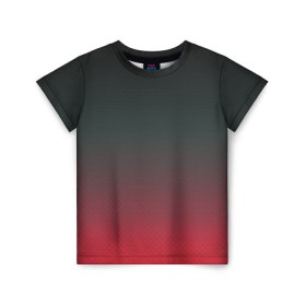 Детская футболка 3D с принтом Red Carbon в Курске, 100% гипоаллергенный полиэфир | прямой крой, круглый вырез горловины, длина до линии бедер, чуть спущенное плечо, ткань немного тянется | carbon | градиент | карбон