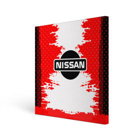 Холст квадратный с принтом Nissan в Курске, 100% ПВХ |  | Тематика изображения на принте: motor | nissan | авто | лого | машина | ниссан | тачка