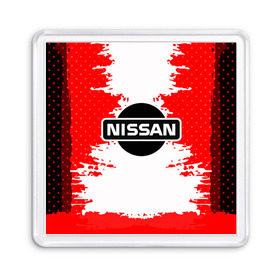 Магнит 55*55 с принтом Nissan в Курске, Пластик | Размер: 65*65 мм; Размер печати: 55*55 мм | motor | nissan | авто | лого | машина | ниссан | тачка