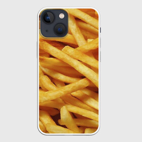 Чехол для iPhone 13 mini с принтом Картошка фри в Курске,  |  | вкусная | еда | жареный | желтый | закуска | картофель | картофеля | картоха | картошка | картошки | палки | палочки | полоски | фас фуд | фаст фуд | фастфуд | фасфуд | фвсфут | фри