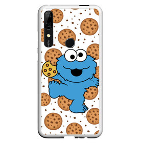 Чехол для Honor P Smart Z с принтом Cookie monster в Курске, Силикон | Область печати: задняя сторона чехла, без боковых панелей | cookie | cookiemonster | delicious | eat | monster | yummy | еда | куки | кукимонстр | монстр | печенье | сладости | улица | улицасезам