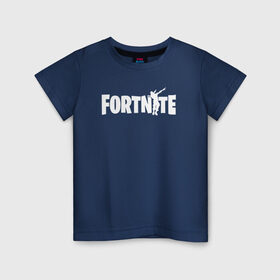 Детская футболка хлопок с принтом Dab Fortnite в Курске, 100% хлопок | круглый вырез горловины, полуприлегающий силуэт, длина до линии бедер | fortnite | фортнайт