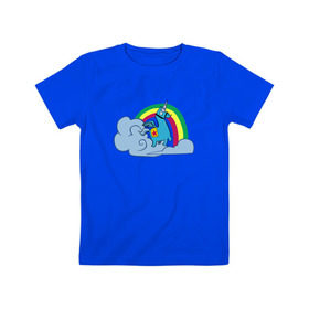Детская футболка хлопок с принтом Unicorn Fortnite в Курске, 100% хлопок | круглый вырез горловины, полуприлегающий силуэт, длина до линии бедер | fortnite | фортнайт