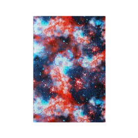 Обложка для паспорта матовая кожа с принтом Звёздная туманность в Курске, натуральная матовая кожа | размер 19,3 х 13,7 см; прозрачные пластиковые крепления | Тематика изображения на принте: abstractio | cosmos | nebula | space | star | universe | абстракция | вселенная | звезды | космос | мир | планеты