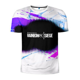Мужская футболка 3D спортивная с принтом Rainbow Six Siege в Курске, 100% полиэстер с улучшенными характеристиками | приталенный силуэт, круглая горловина, широкие плечи, сужается к линии бедра | action | game | rainbow six siege | tom clancys | игры | радуга | том кленси | шутер