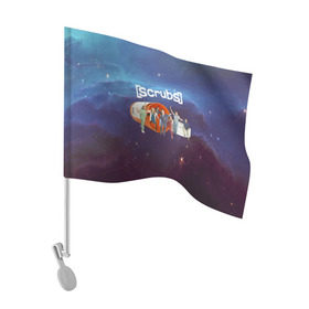 Флаг для автомобиля с принтом Сериал клиника в Курске, 100% полиэстер | Размер: 30*21 см | 