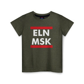 Детская футболка хлопок с принтом Elon Musk в Курске, 100% хлопок | круглый вырез горловины, полуприлегающий силуэт, длина до линии бедер | Тематика изображения на принте: elon musk | spacex | илон маск | космос | марс | спейс икс