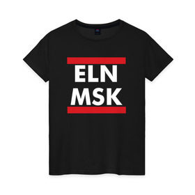 Женская футболка хлопок с принтом Elon Musk в Курске, 100% хлопок | прямой крой, круглый вырез горловины, длина до линии бедер, слегка спущенное плечо | elon musk | spacex | илон маск | космос | марс | спейс икс