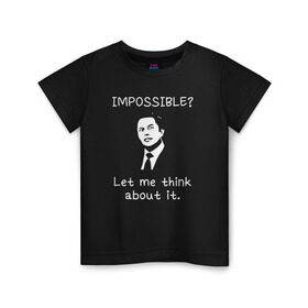 Детская футболка хлопок с принтом Илон Маск в Курске, 100% хлопок | круглый вырез горловины, полуприлегающий силуэт, длина до линии бедер | elon musk | spacex | илон маск | космос | марс | спейс икс