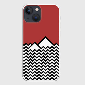 Чехол для iPhone 13 mini с принтом Твин Пикс в Курске,  |  | twin peaks | абстракция | волны | горы | паттерн | скалы | твин пикс | треугольные горы
