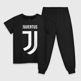 Детская пижама хлопок с принтом Juventus FC в Курске, 100% хлопок |  брюки и футболка прямого кроя, без карманов, на брюках мягкая резинка на поясе и по низу штанин
 | football | juventus | soccer | италия | турин | футбольный | ювентус