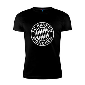 Мужская футболка премиум с принтом FC Bayern Munchen в Курске, 92% хлопок, 8% лайкра | приталенный силуэт, круглый вырез ворота, длина до линии бедра, короткий рукав | bayern | football | munchen | бавария | байерн | мюнхен | мюнхенская