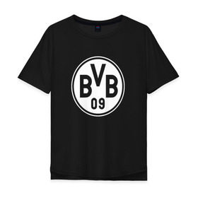 Мужская футболка хлопок Oversize с принтом Borussia Dortmund #2 в Курске, 100% хлопок | свободный крой, круглый ворот, “спинка” длиннее передней части | Тематика изображения на принте: боруссия | дортмунд