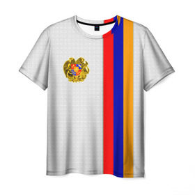 Мужская футболка 3D с принтом I Love Armenia в Курске, 100% полиэфир | прямой крой, круглый вырез горловины, длина до линии бедер | armenia | армения | герб армении | ереван | флаг армении