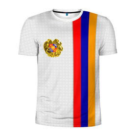 Мужская футболка 3D спортивная с принтом I Love Armenia в Курске, 100% полиэстер с улучшенными характеристиками | приталенный силуэт, круглая горловина, широкие плечи, сужается к линии бедра | armenia | армения | герб армении | ереван | флаг армении