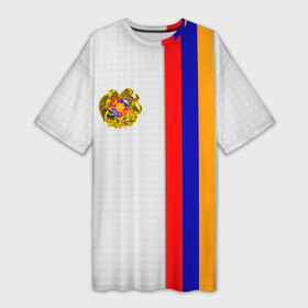 Платье-футболка 3D с принтом I Love Armenia в Курске,  |  | armenia | армения | герб армении | ереван | флаг армении