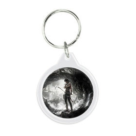 Брелок круглый с принтом Tomb Raider в Курске, пластик и полированная сталь | круглая форма, металлическое крепление в виде кольца | croft | lara | raider | tomb | гробниц | игра | крофт | лара | расхитительница