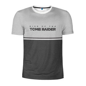 Мужская футболка 3D спортивная с принтом Rise of the Tomb Raider в Курске, 100% полиэстер с улучшенными характеристиками | приталенный силуэт, круглая горловина, широкие плечи, сужается к линии бедра | Тематика изображения на принте: croft | lara | raider | tomb | гробниц | игра | крофт | лара | расхитительница