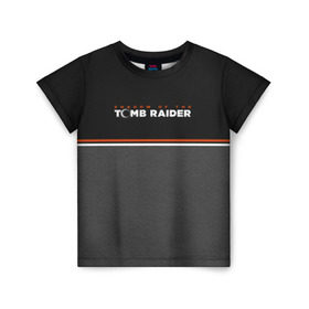 Детская футболка 3D с принтом Shadow of the Tomb Raider в Курске, 100% гипоаллергенный полиэфир | прямой крой, круглый вырез горловины, длина до линии бедер, чуть спущенное плечо, ткань немного тянется | croft | lara | raider | tomb | гробниц | игра | крофт | лара | расхитительница