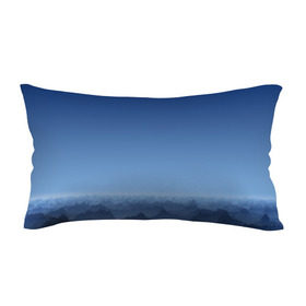 Подушка 3D антистресс с принтом Blue Mountains в Курске, наволочка — 100% полиэстер, наполнитель — вспененный полистирол | состоит из подушки и наволочки на молнии | вид | горы | ночь | пейзаж | природа | синий | скалы | сумерки | туман | утро
