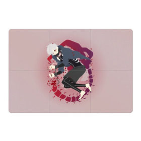 Магнитный плакат 3Х2 с принтом Канеки кен в Курске, Полимерный материал с магнитным слоем | 6 деталей размером 9*9 см | Тематика изображения на принте: аниме