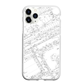 Чехол для iPhone 11 Pro матовый с принтом Топография_01 в Курске, Силикон |  | Тематика изображения на принте: survey | геодезист | геодезия | топография