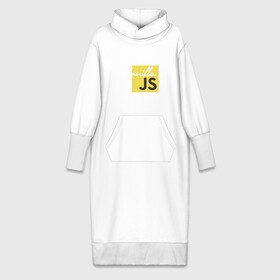 Платье удлиненное хлопок с принтом Vanilla JS в Курске,  |  | code | javascript | js | programming | vanilla | код | кодер | программирование | программист | разработчик | скрипт