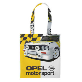 Сумка 3D повседневная с принтом Opel Motor Sport Ascona B в Курске, 100% полиэстер | Плотность: 200 г/м2; Размер: 34×35 см; Высота лямок: 30 см | 