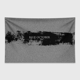 Флаг-баннер с принтом Blue October в Курске, 100% полиэстер | размер 67 х 109 см, плотность ткани — 95 г/м2; по краям флага есть четыре люверса для крепления | 