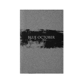 Обложка для паспорта матовая кожа с принтом Blue October в Курске, натуральная матовая кожа | размер 19,3 х 13,7 см; прозрачные пластиковые крепления | Тематика изображения на принте: 