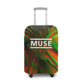 Чехол для чемодана 3D с принтом Muse music в Курске, 86% полиэфир, 14% спандекс | двустороннее нанесение принта, прорези для ручек и колес | logo | muse | music | pop | rock | usa | альтернатива | америка | металл | музыка | музыкальный | поп | рок
