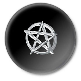 Значок с принтом Пентаграмма в Курске,  металл | круглая форма, металлическая застежка в виде булавки | Тематика изображения на принте: звезда | знаки | круг | магия | оккультизм | пентаграмма | пентакль | символы | сокральность | эзотерика