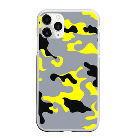 Чехол для iPhone 11 Pro Max матовый с принтом Yellow camouflage в Курске, Силикон |  | Тематика изображения на принте: camouflage | камуфляж | комуфляж