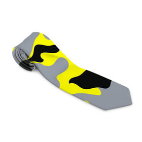 Галстук 3D с принтом Yellow camouflage в Курске, 100% полиэстер | Длина 148 см; Плотность 150-180 г/м2 | camouflage | камуфляж | комуфляж