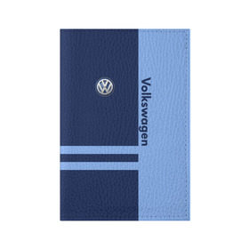 Обложка для паспорта матовая кожа с принтом Volkswagen в Курске, натуральная матовая кожа | размер 19,3 х 13,7 см; прозрачные пластиковые крепления | Тематика изображения на принте: volkswagen | авто | автомобиль | вольксваген | лого | машина | фолькс ваген | фольксваген | эмблема