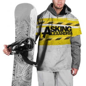 Накидка на куртку 3D с принтом Asking Alexandria в Курске, 100% полиэстер |  | 