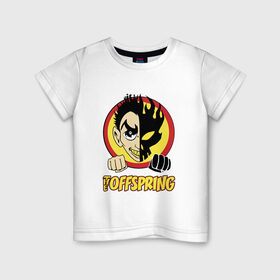 Детская футболка хлопок с принтом The Offspring в Курске, 100% хлопок | круглый вырез горловины, полуприлегающий силуэт, длина до линии бедер | Тематика изображения на принте: the offspring | офспринг | оффспринг | рок