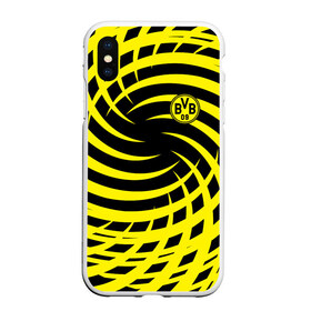 Чехол для iPhone XS Max матовый с принтом FC Borussia Dortmund в Курске, Силикон | Область печати: задняя сторона чехла, без боковых панелей | боруссия | дортмунд