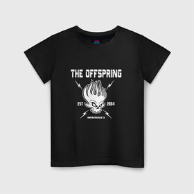 Детская футболка хлопок с принтом The Offspring est 1984 в Курске, 100% хлопок | круглый вырез горловины, полуприлегающий силуэт, длина до линии бедер | Тематика изображения на принте: offspring | офспринг | оффспринг | рок