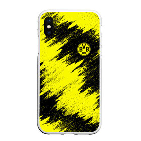 Чехол для iPhone XS Max матовый с принтом FC Borussia Dortmund в Курске, Силикон | Область печати: задняя сторона чехла, без боковых панелей | боруссия | дортмунд