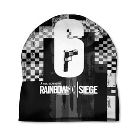 Шапка 3D с принтом Rainbow six Siege в Курске, 100% полиэстер | универсальный размер, печать по всей поверхности изделия | 