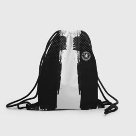 Рюкзак-мешок 3D с принтом Chelsea sport sport uniform в Курске, 100% полиэстер | плотность ткани — 200 г/м2, размер — 35 х 45 см; лямки — толстые шнурки, застежка на шнуровке, без карманов и подкладки | Тематика изображения на принте: 